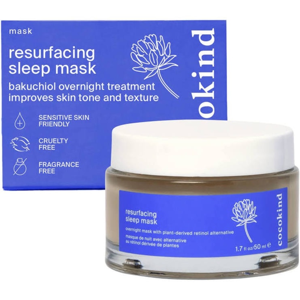 Cocokind resurfacing sleep mask bakuchiol overnight treatment, NEW never opened